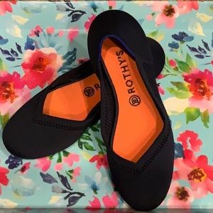 Navy Blue Rothy’s Flats 10.5